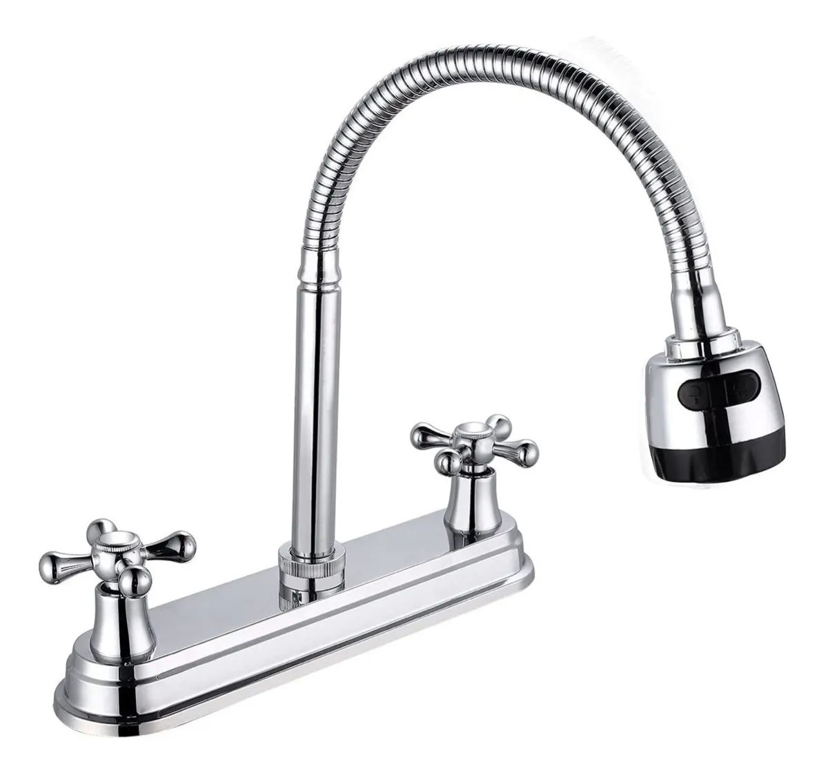 Mezcladora Para Fregadero Flexible Llave Cocina Cuerpo Latón