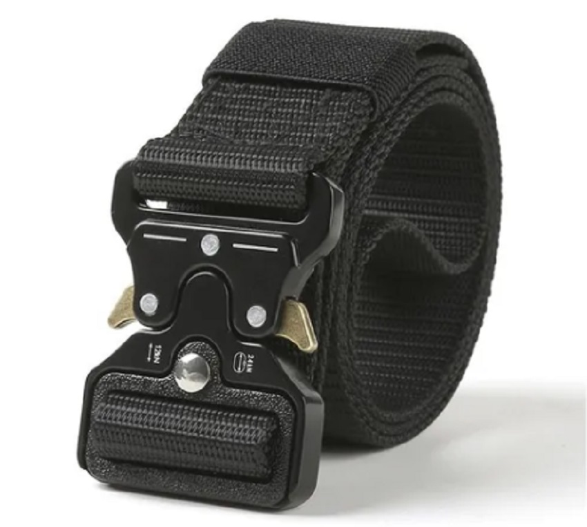 Cinturón Ajustable Táctico Cinto De Calidad Militar Exterior Negro