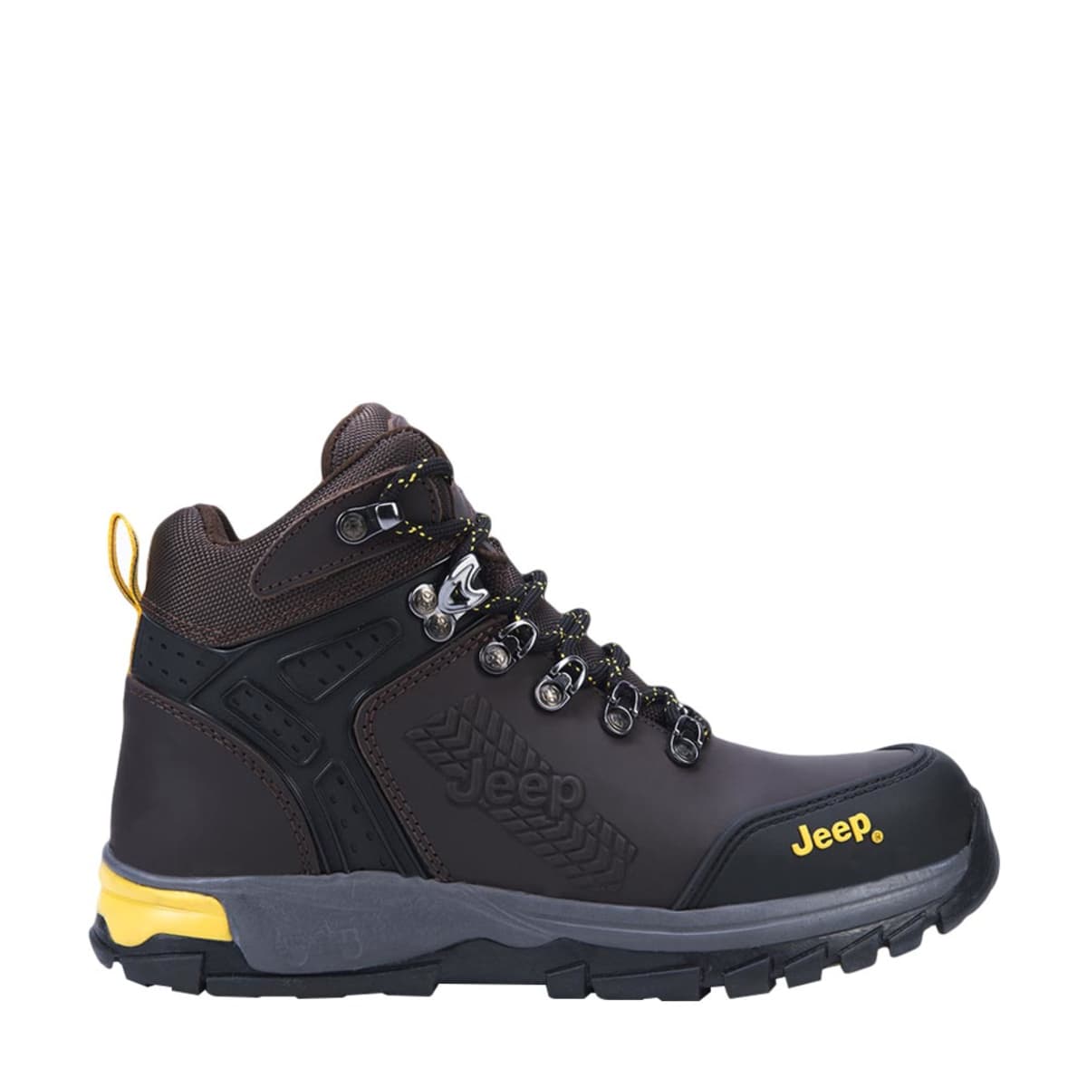 Botas de trabajo industrial para hombre, marca Jeep, color café, mod. 1004090