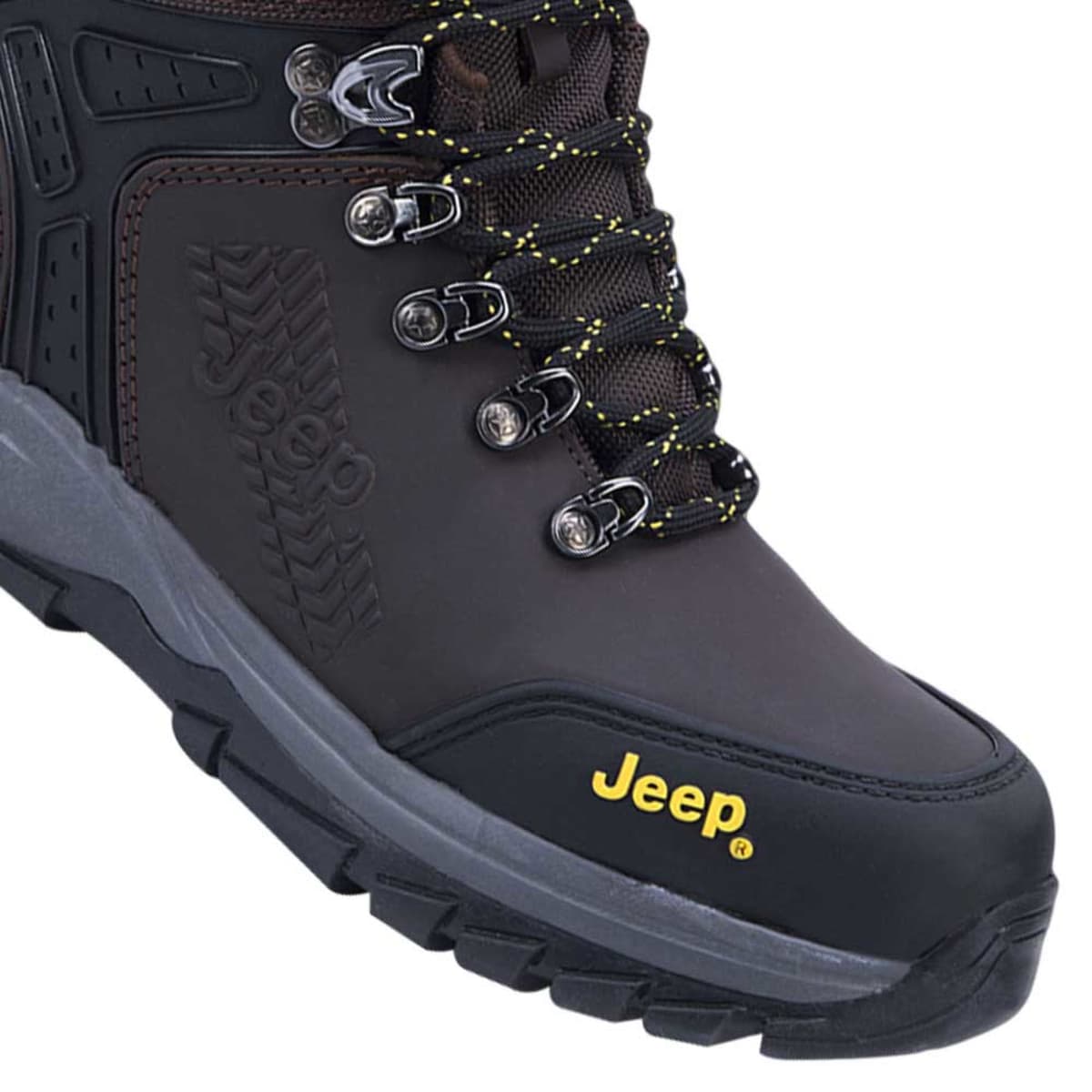 Botas de trabajo industrial para hombre marca Jeep color cafe mod. 1004090