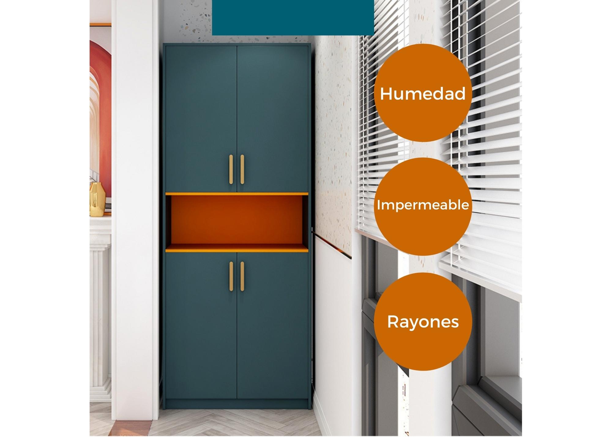 GABINETE ALACENA ALTO CON MDF IMPERMEABLE, ESTANTERÍA DE ALMACENAJE