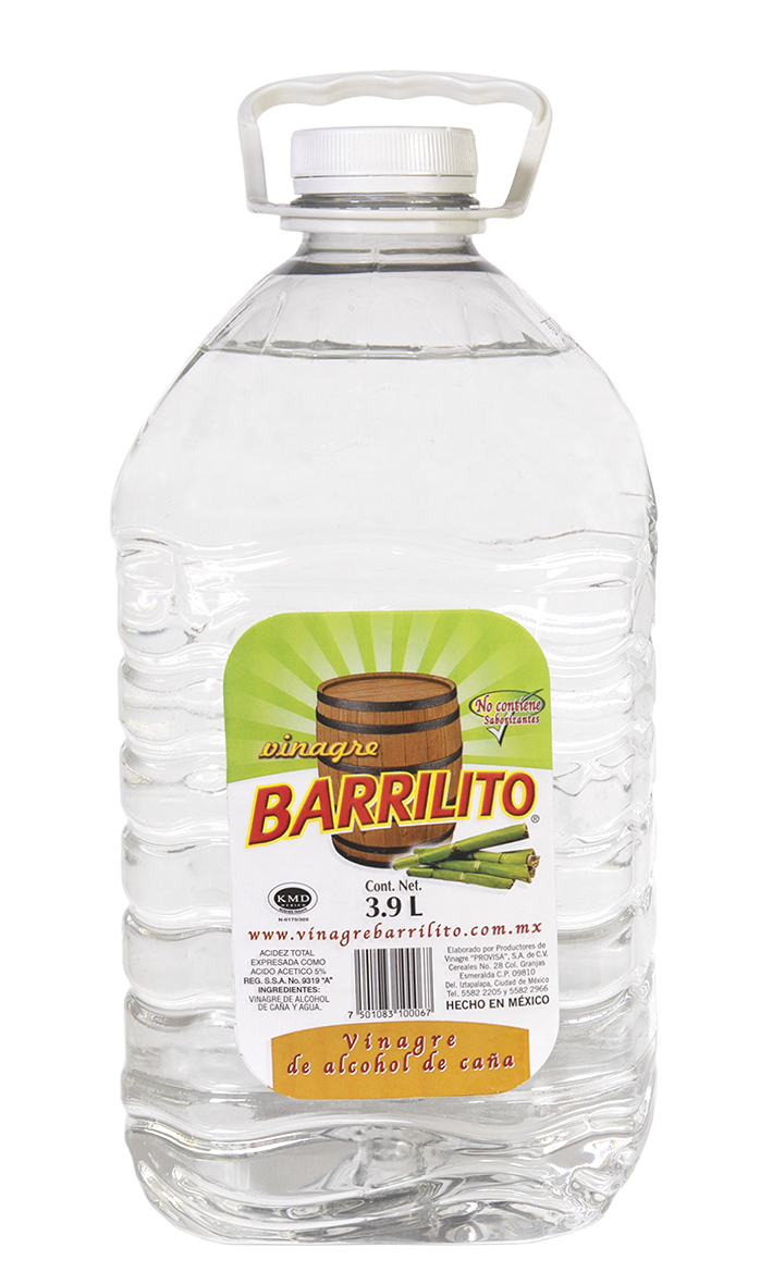 Vinagre Barrilito Blanco de 3.9 litros caja con 6 Garrafones