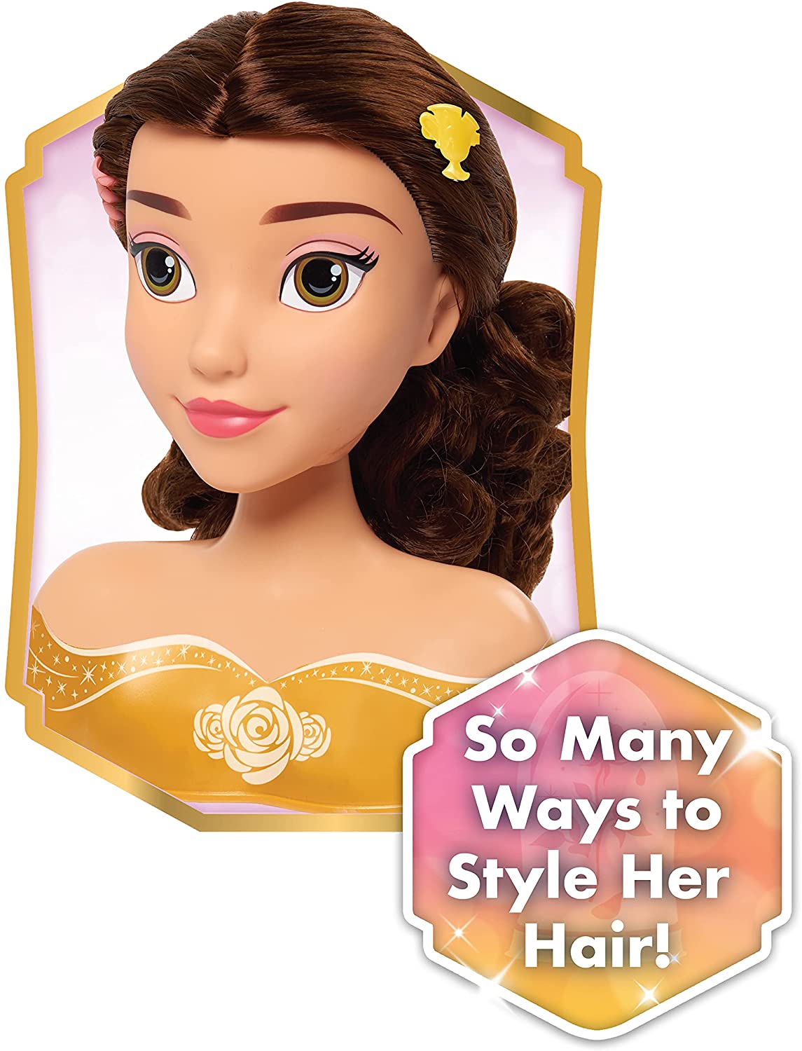 Princesa Bella Cabeza Para Peinar 10 Accesorios Disney