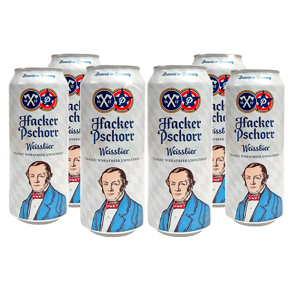 Six Pack Cerveza Hacker Pschorr Weissber 