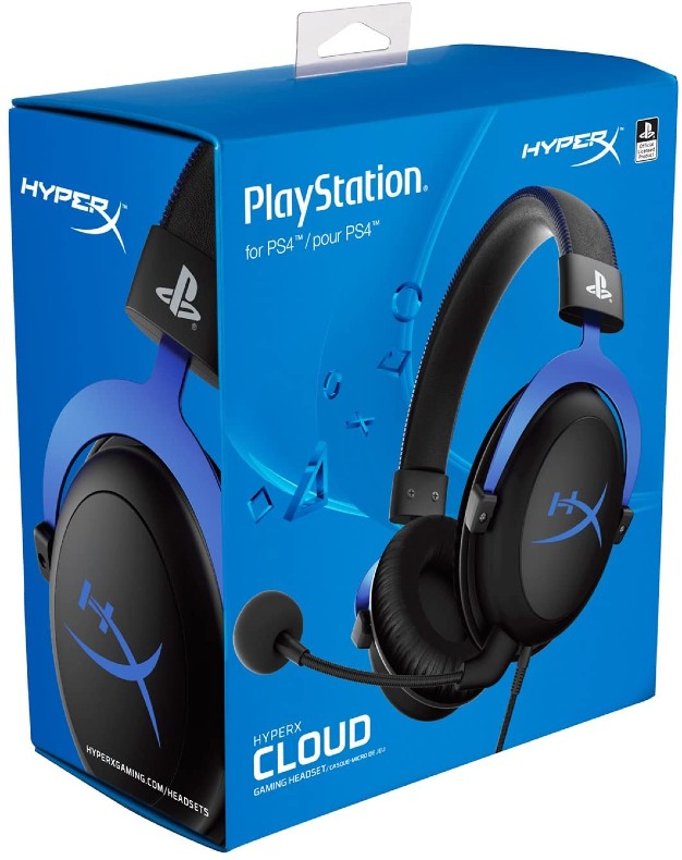 Audífonos Gamer Ps4 Cloud Azul Hyper x Edicion Play Station