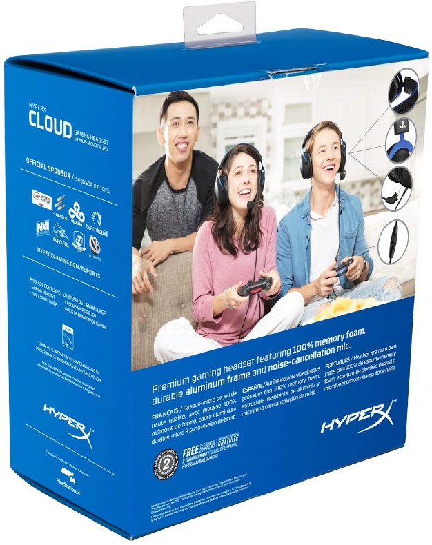 Audífonos Gamer Ps4 Cloud Azul Hyper x Edicion Play Station