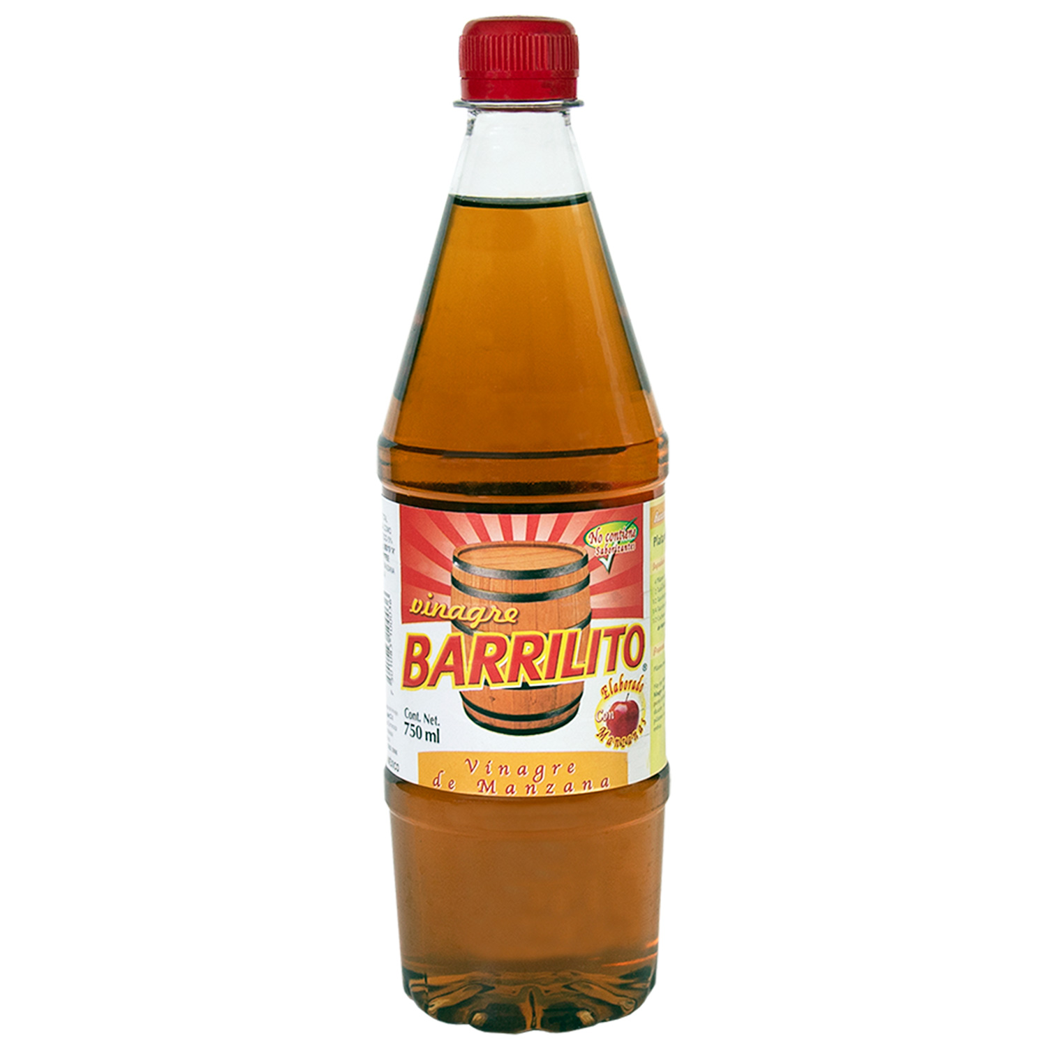 Vinagre Barrilito de Manzana de 750 ml caja con 12 botellas