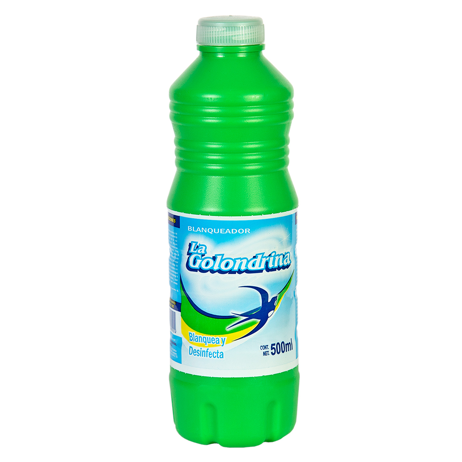 Cloro La Golondrina Caja 24 Botellas 500 Mililitros Blanqueador de Ropa