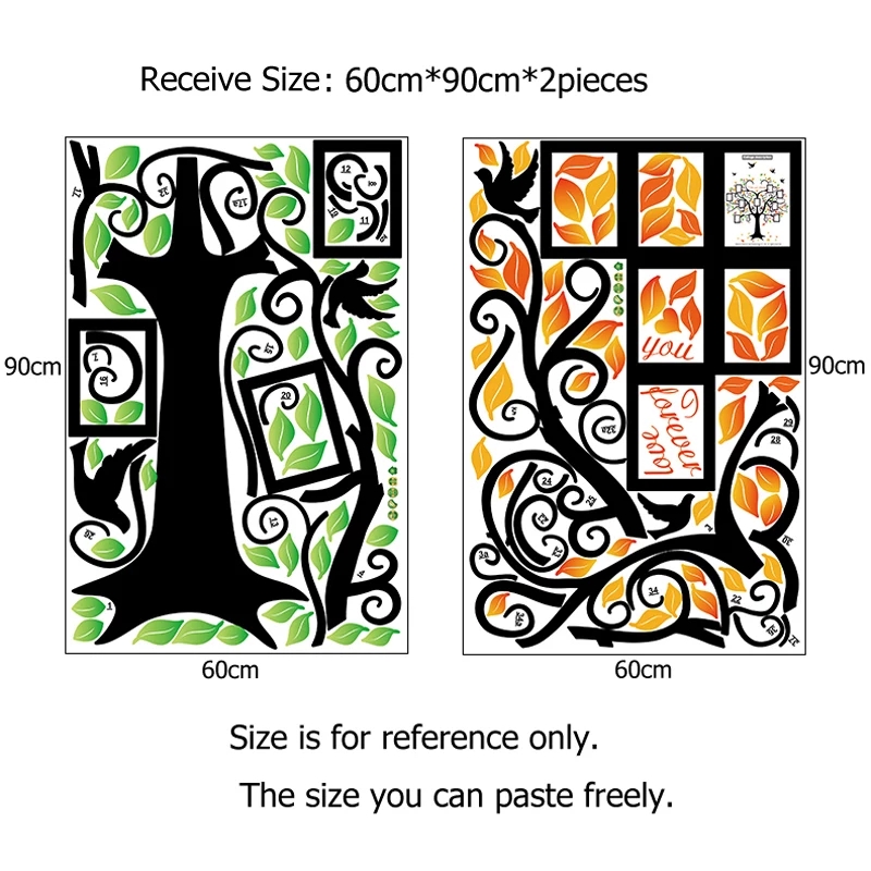 Vinil Decorativo De Interiores Árbol Genealógico Fotográfico