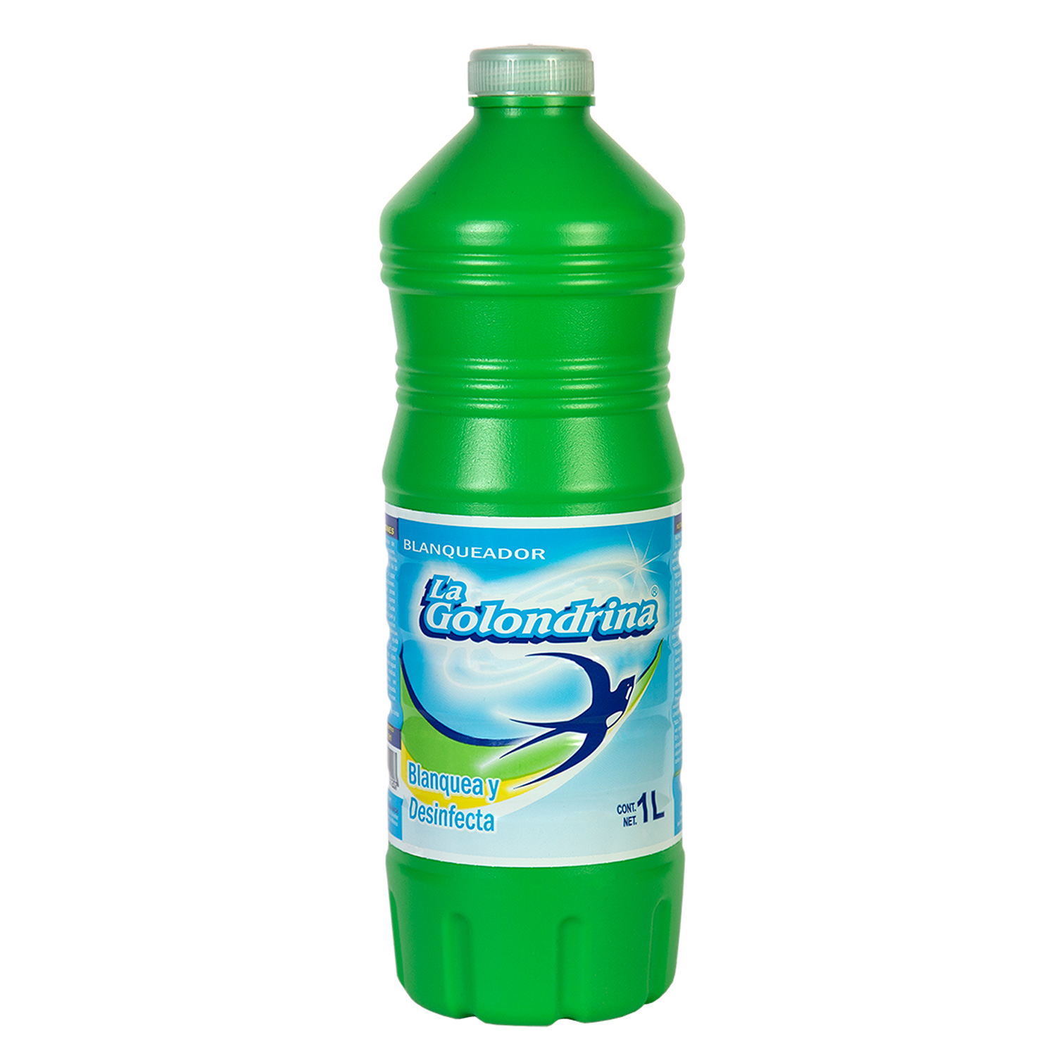 Cloro La Golondrina Caja 12 Botellas de 1 litro Blanqueador de Ropa