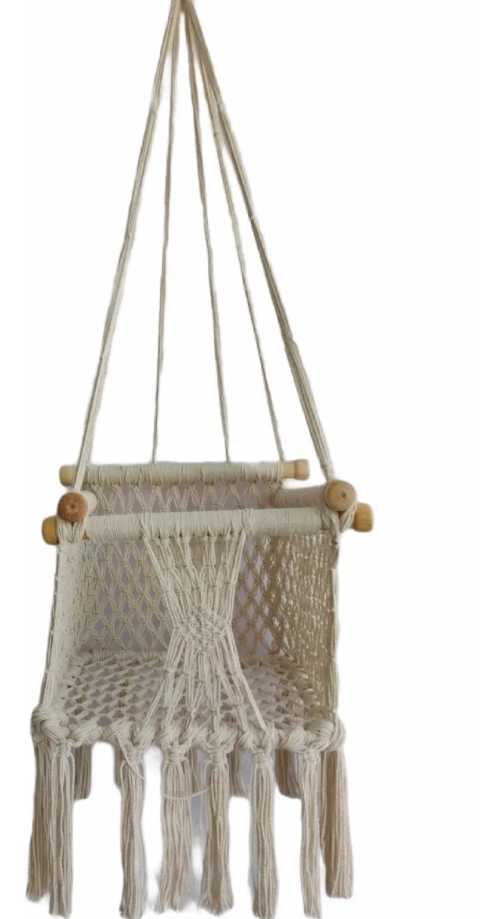 Columpio Silla Baby Swing de Algodon Macrame