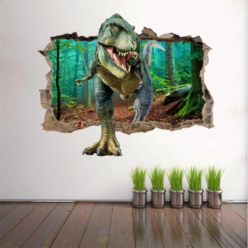 Vinil Decorativo Dinosaurio Rex Niños Y Niñas