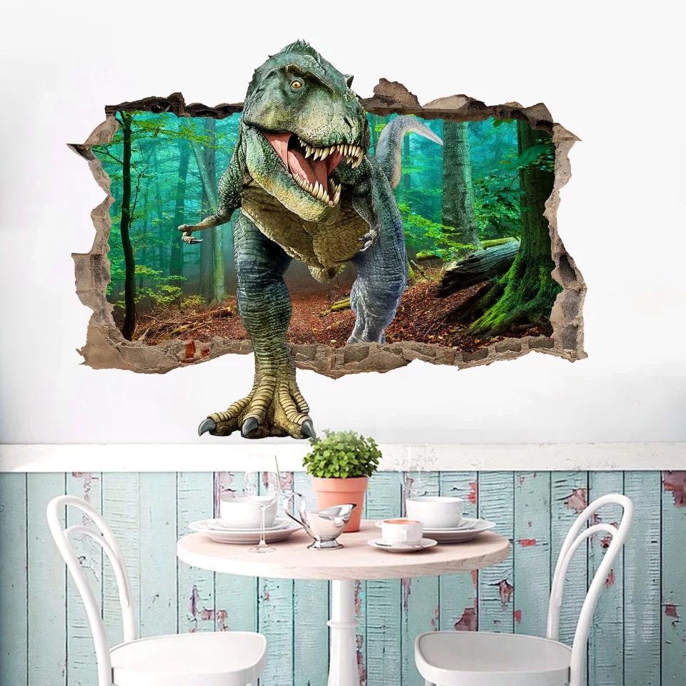 Vinil Decorativo Dinosaurio Rex Niños Y Niñas