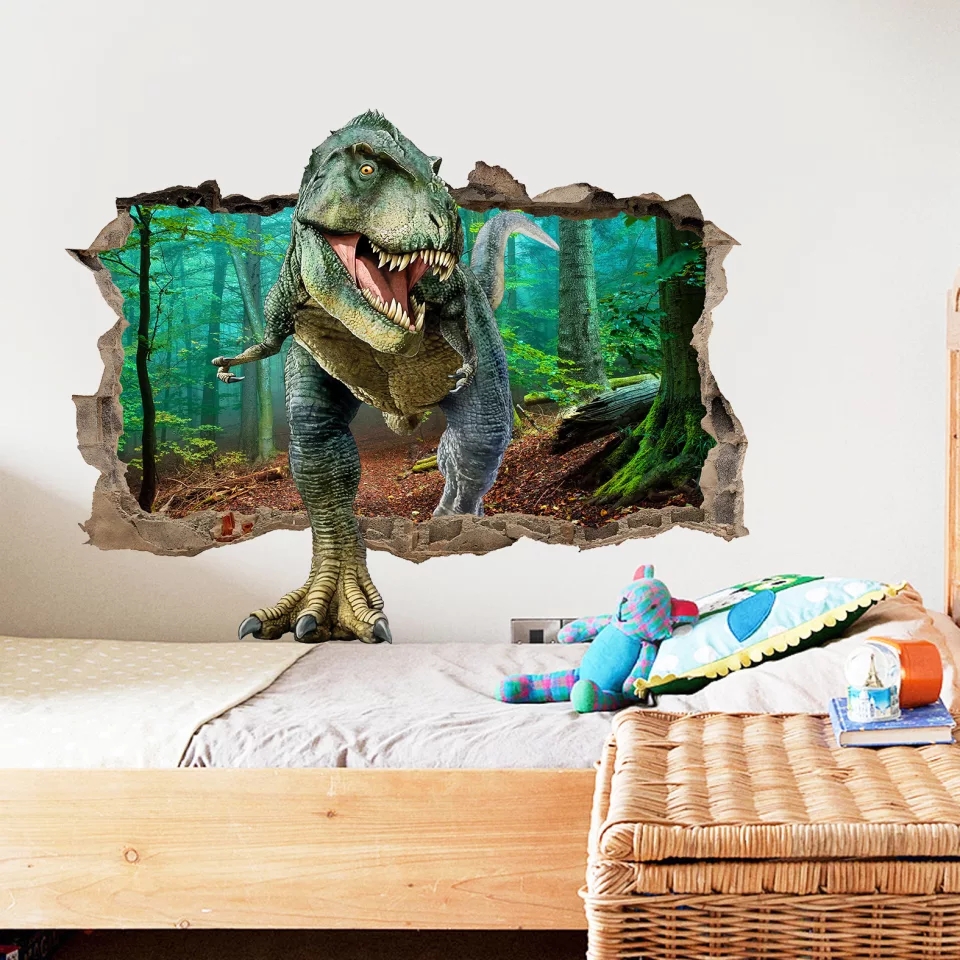 Vinil Decorativo Dinosaurio Rex Niños Y Niñas