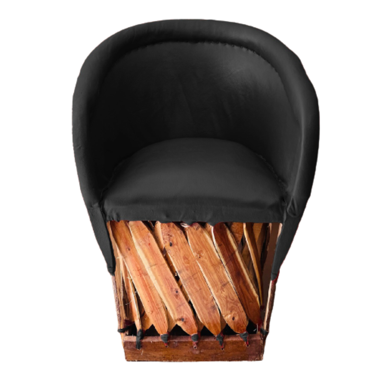 Silla Equipal Tradicional Color Negro