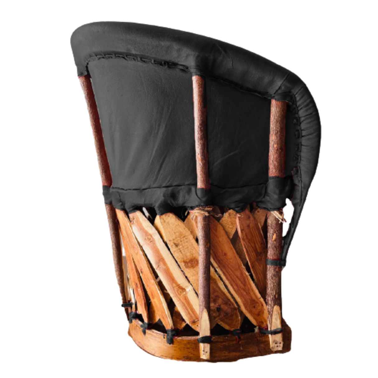 Silla Equipal Tradicional Color Negro