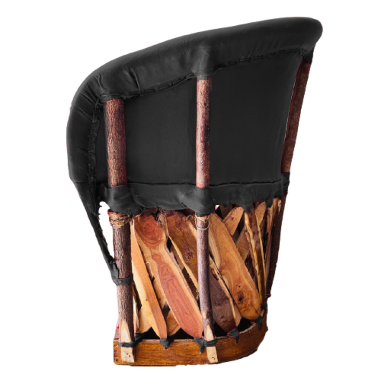 Silla Equipal Tradicional Color Negro