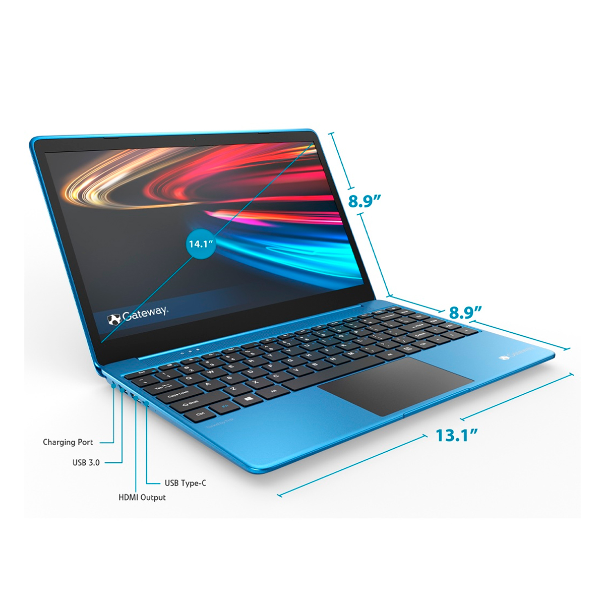Laptop Gateway 14.1 Core I3-1115G4 Win10 4GB 128GB SSD - Azul + SmartBand