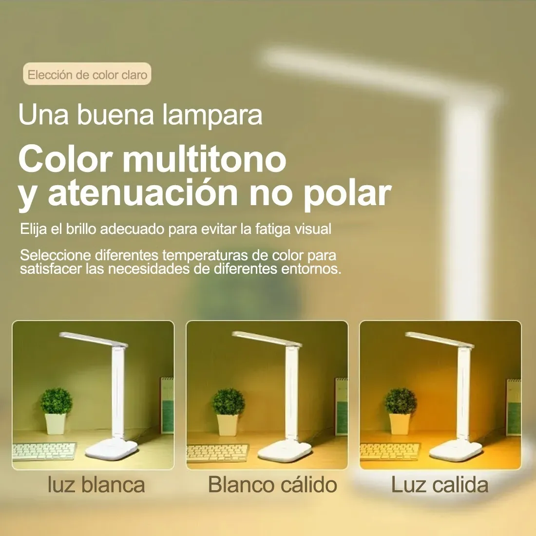 Lámpara Led De Lectura Para Escritorio, Recargable Usb