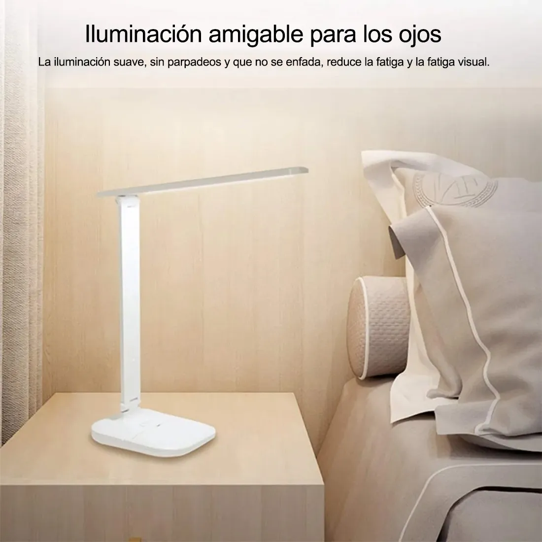 Lámpara Led De Lectura Para Escritorio, Recargable Usb