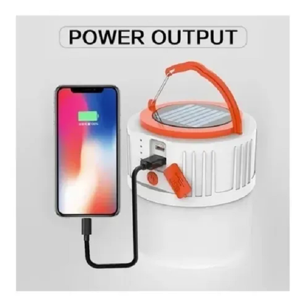Foco Portatil Led 12w Recargable Solar Cargador