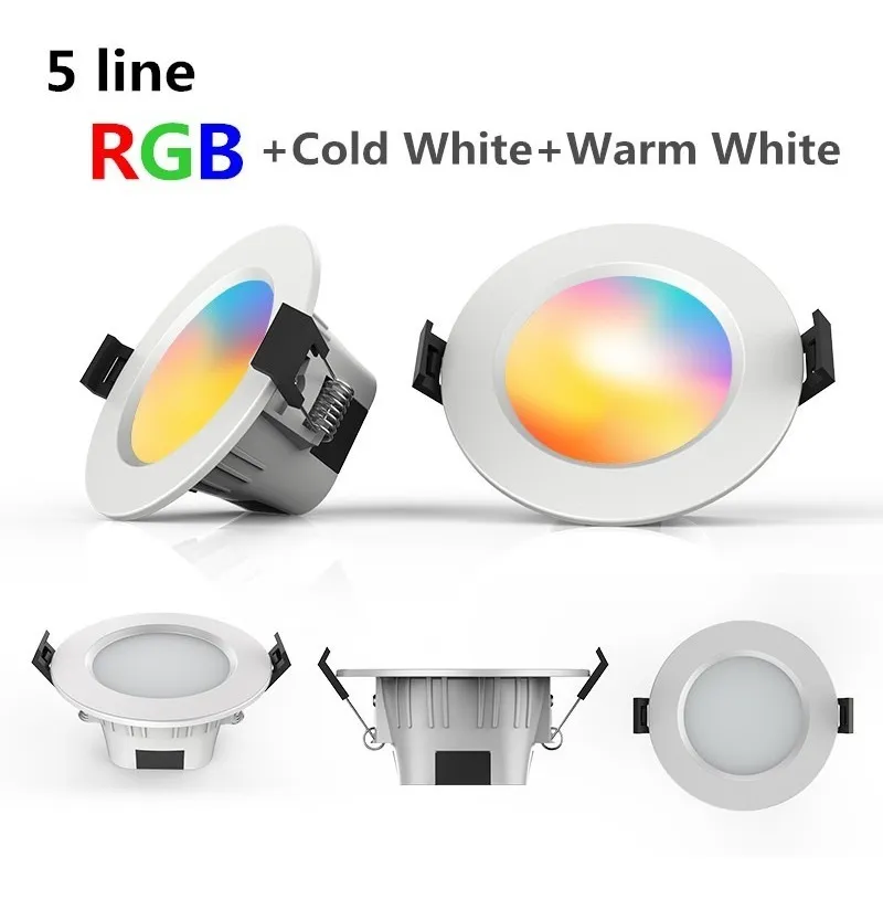 Lámpara Bluetooth Led Rgb 5w Spot Ajustable
