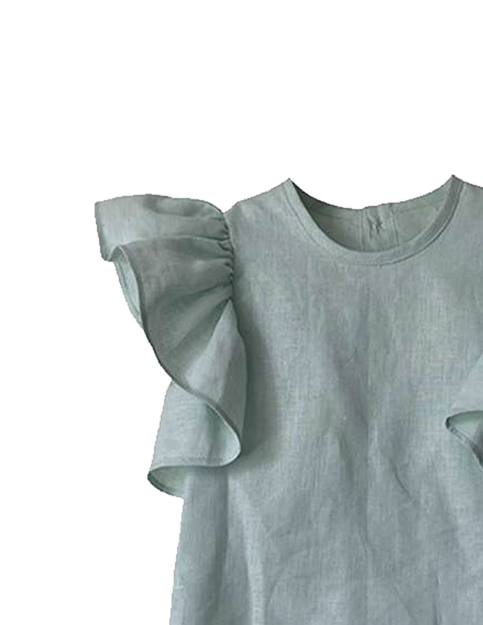 Vestido Iteb Garcia color menta para niña