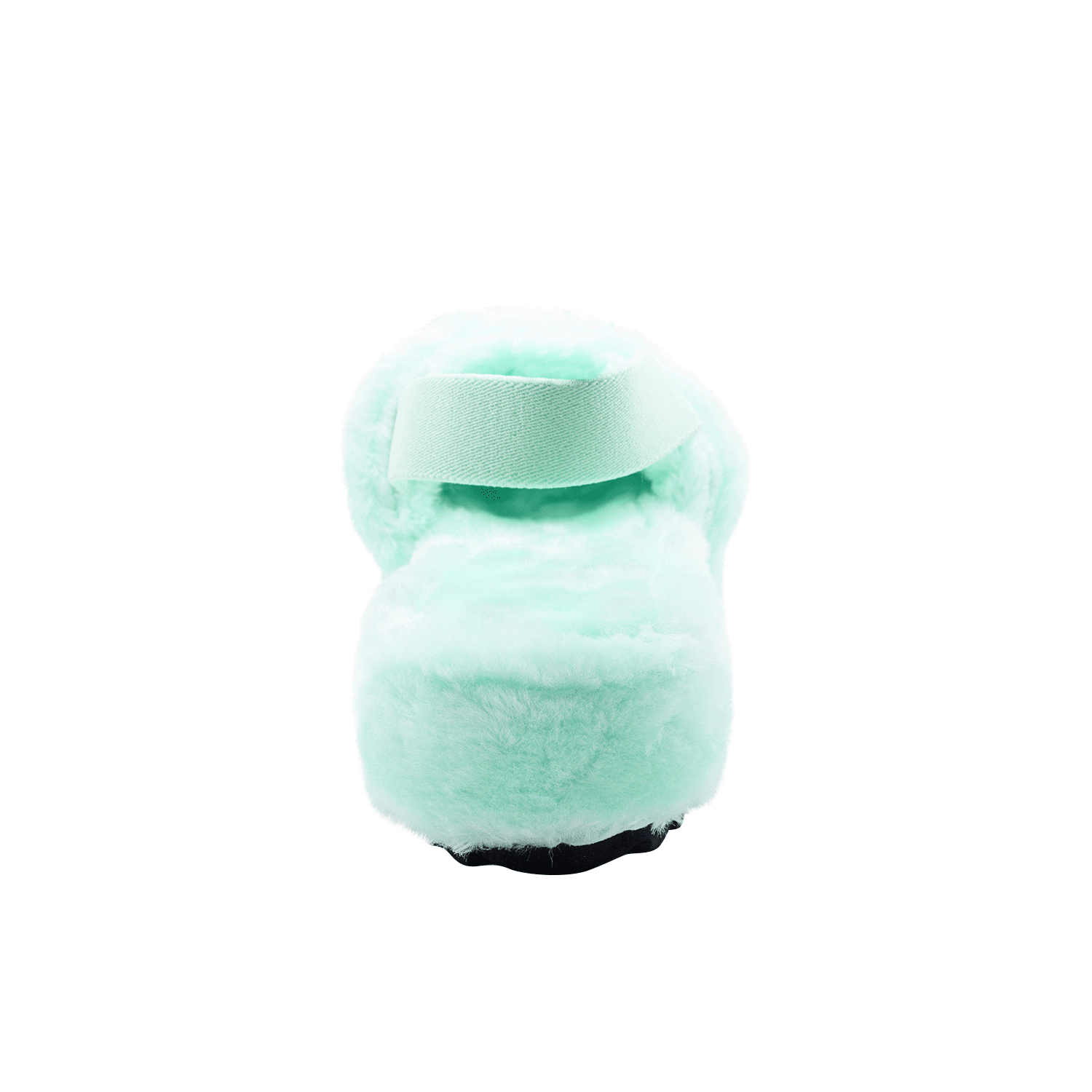 Pantuflas Dama Mujer Sandalias Peluche Elástico Cómodas Color Azul