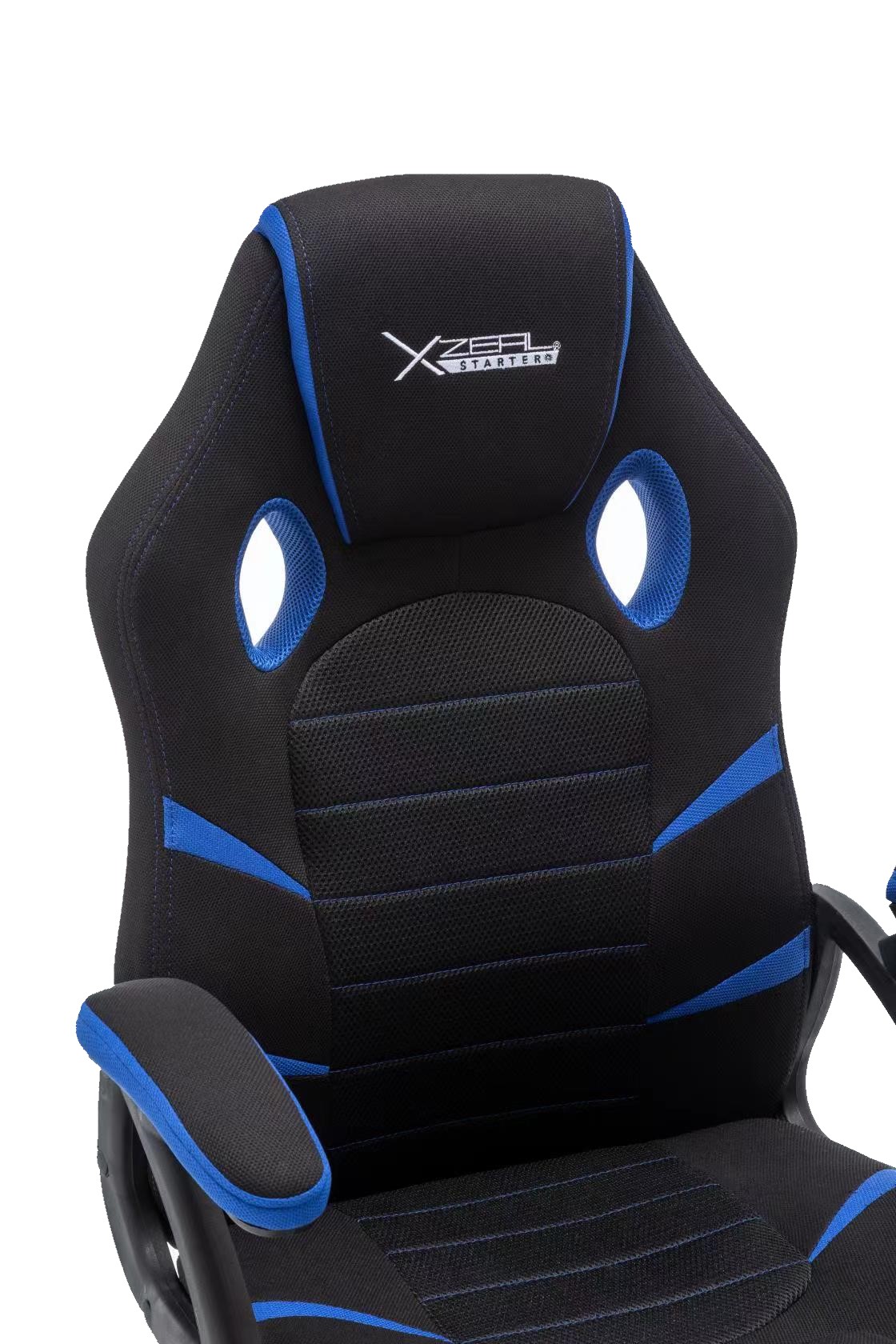 Silla Gamer Xzeal Starter XST-50 Respaldo Ergonómico Base Metálica Color Azul