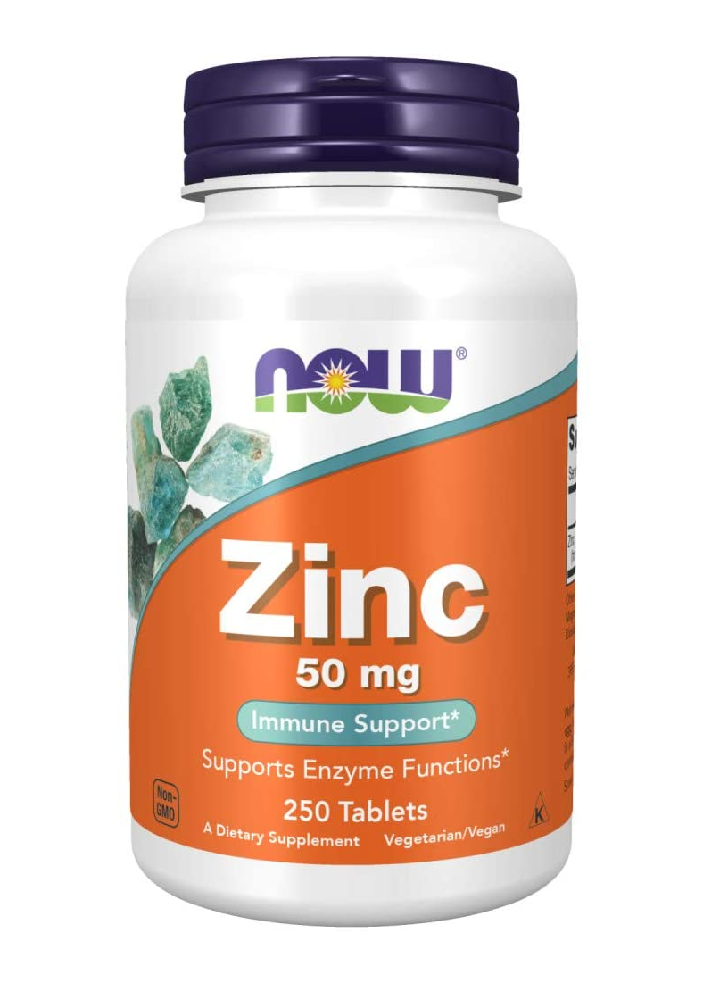 Gluconato de zinc, blanco, sin sabor 250 tabletas 4.8 Onzas