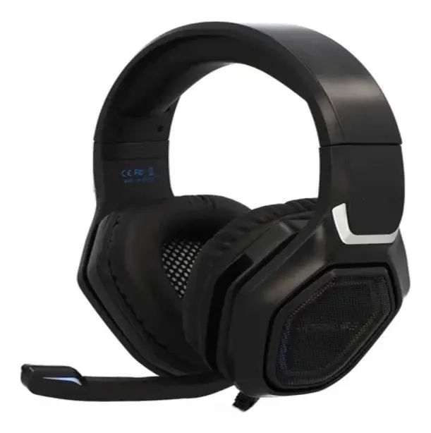 Audifonos Diadema Gamer Con Microfono Aux 3.5 Luces Led 