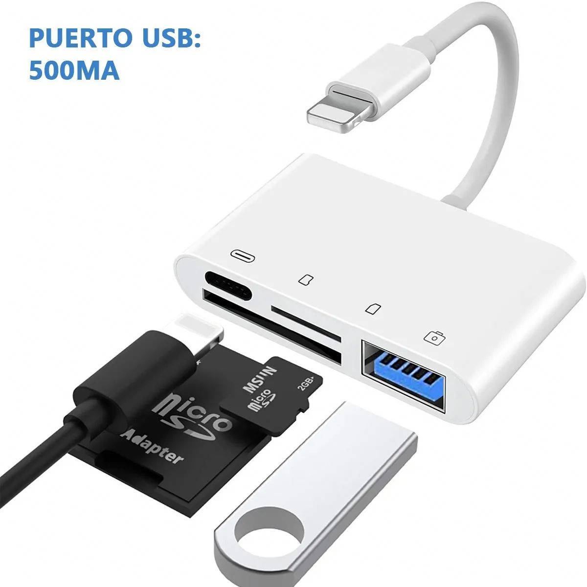 Adaptador Para iPad iPhone Tarjeta Sd/tf Lector De Tarjetas