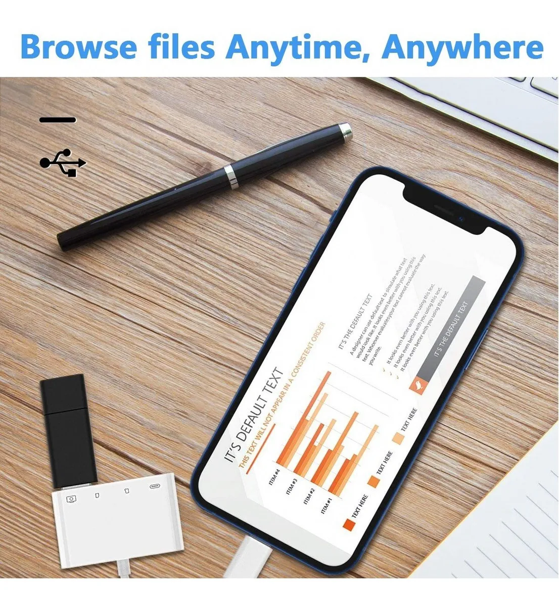 Adaptador Para iPad iPhone Tarjeta Sd/tf Lector De Tarjetas