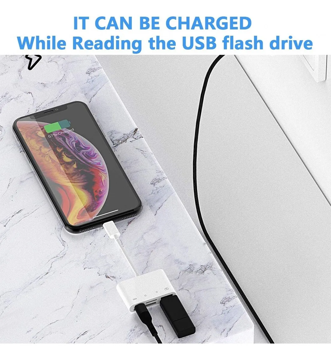 Adaptador Para iPad iPhone Tarjeta Sd/tf Lector De Tarjetas