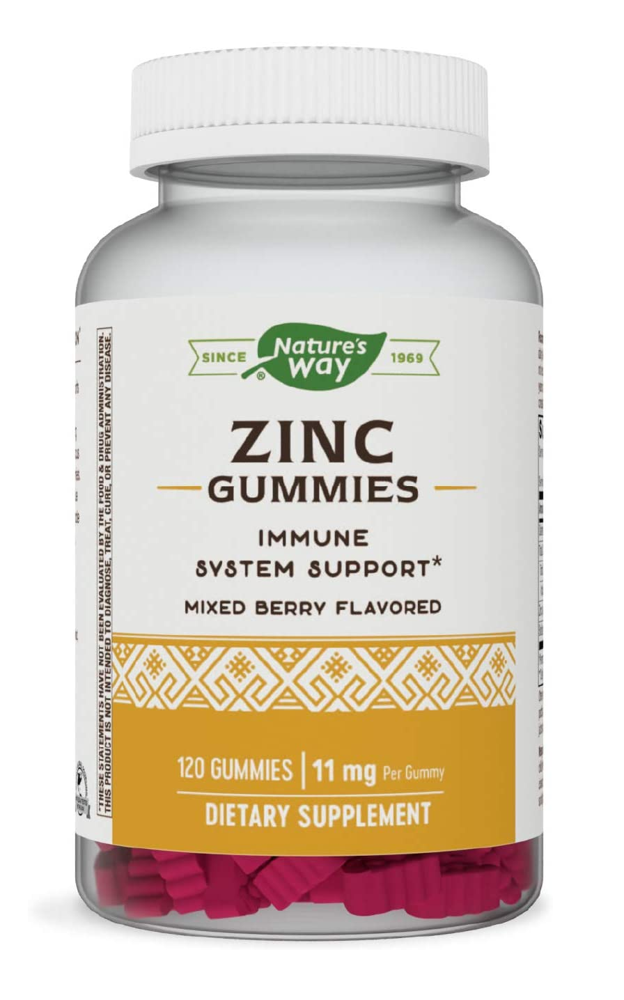 Gomas de zinc, apoya la función inmunitaria 11 mg por gomas 120 gomitas 13.44 Onzas