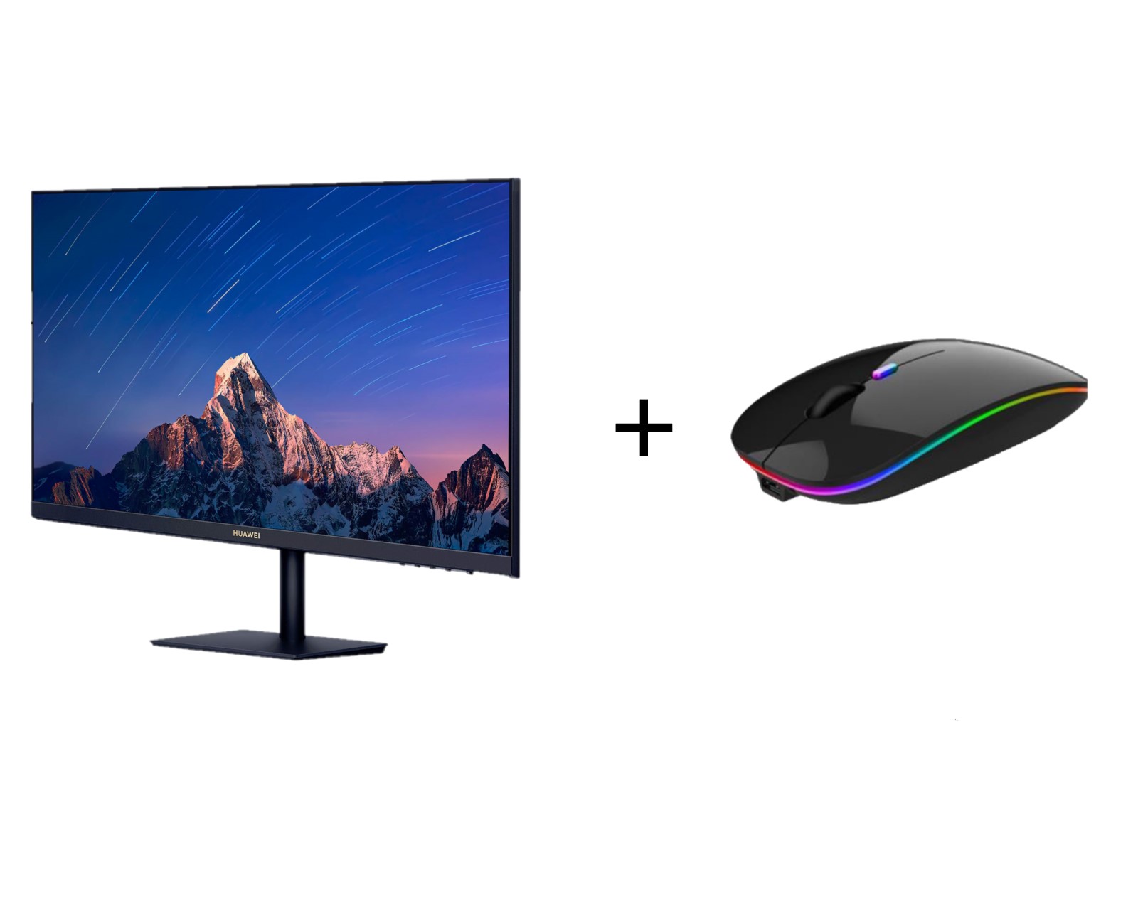Monitor Huawei AD80HW FHD 23.8" + mouse Nextep Ne-412N inalámbrico