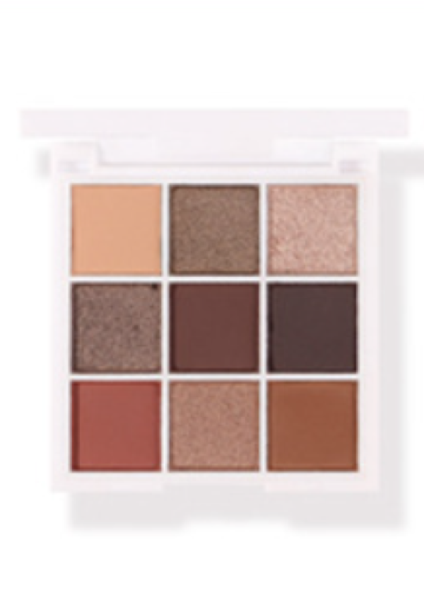 Paleta De 9 Sombras De Ojos Mate, Shimmer Café By Bonita