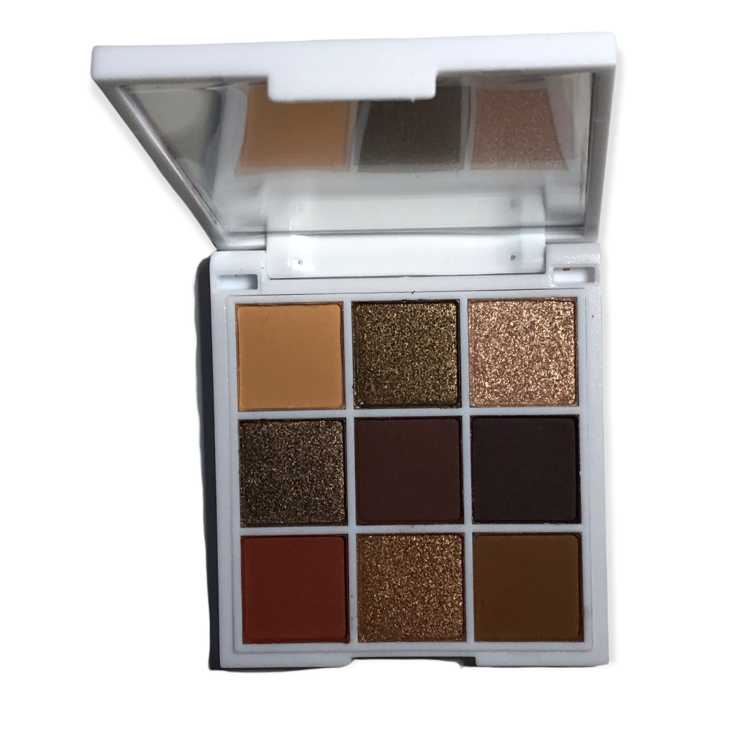 Paleta De 9 Sombras De Ojos Mate, Shimmer Café By Bonita