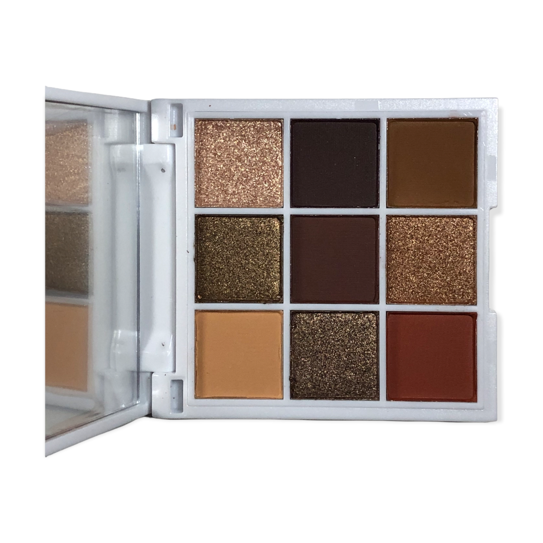 Paleta De 9 Sombras De Ojos Mate, Shimmer Café By Bonita