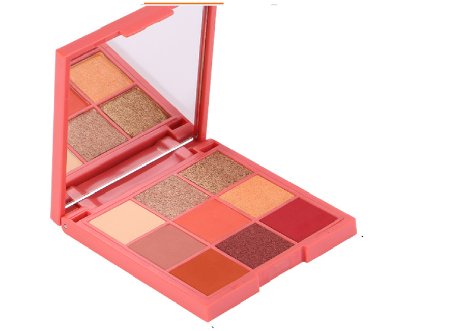 Paleta De 9 Sombras De Ojos Mate, Shimmer Rosa By Bonita