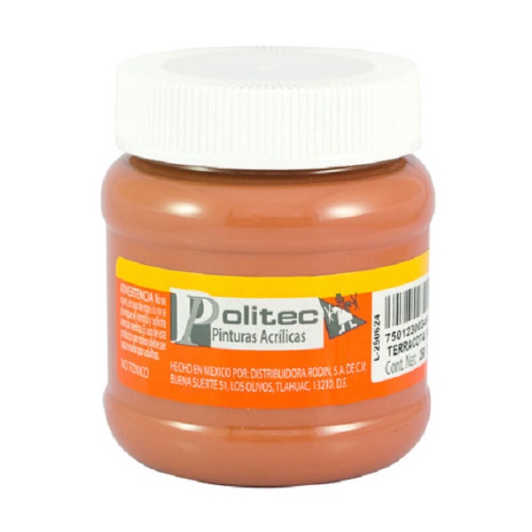 PINTURA ACRÍLICA POLITEC L300 250 ML TERRACOTA
