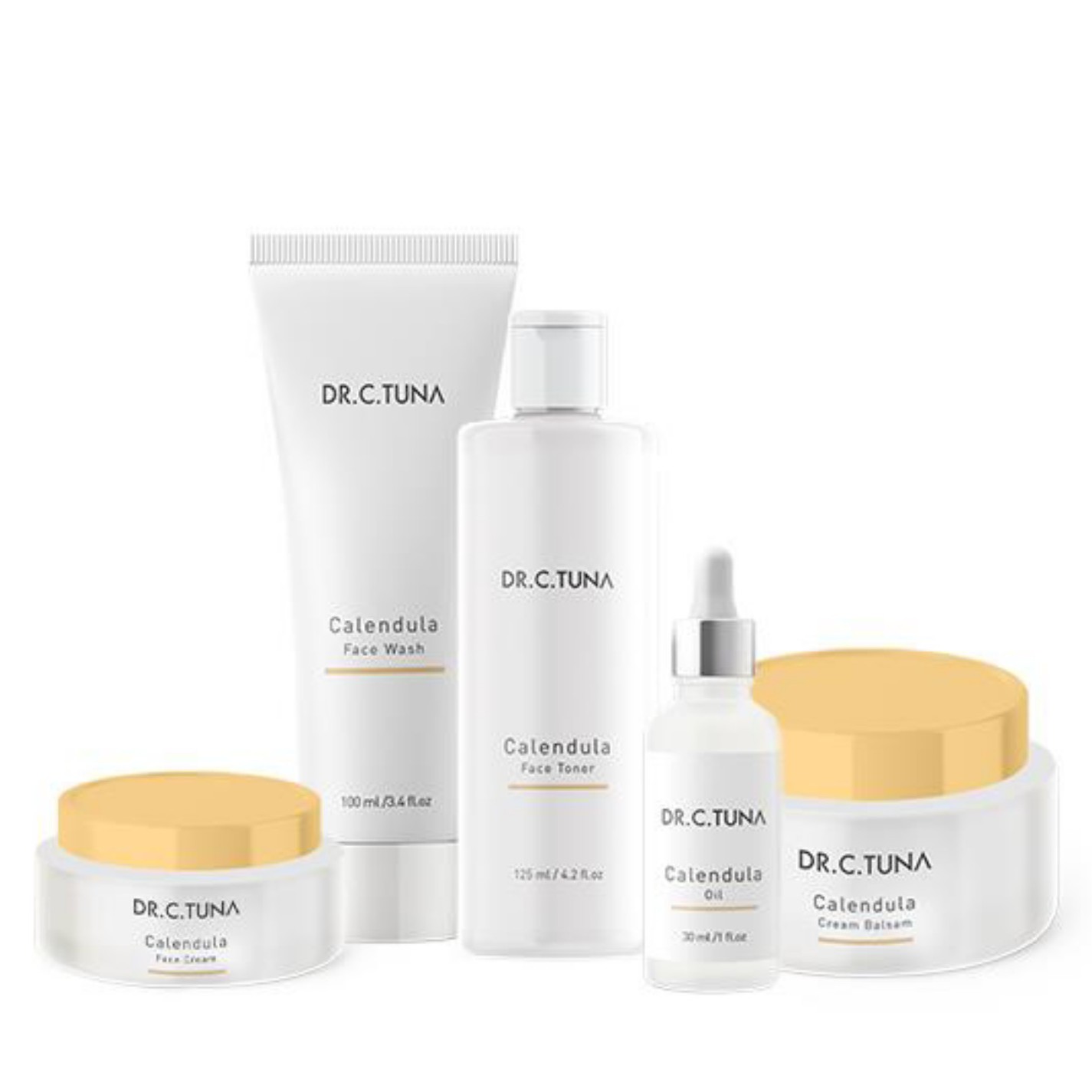 Set Cuidado Facial Caléndula by Farmasi Calma Hidrata Suaviza Nutre