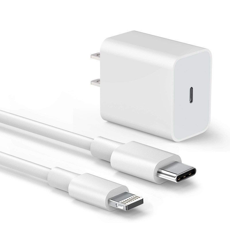 Cargador iPhone 13 Pro Max 25W USB Tipo C a Lightning 1 Metro Blanco