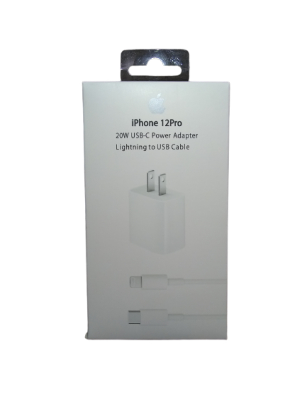Cargador iPhone 13 Pro Max 25W USB Tipo C a Lightning 1 Metro Blanco