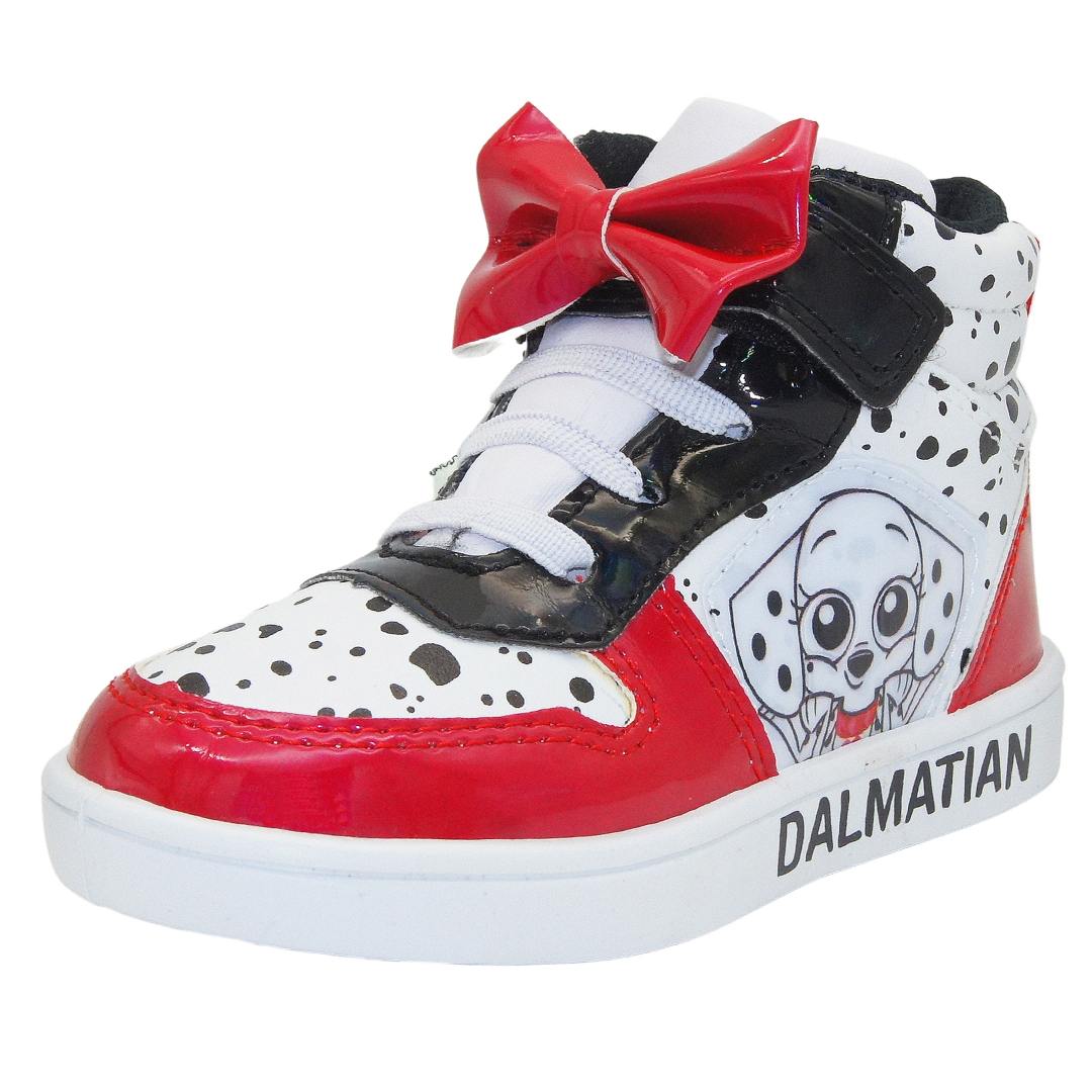 Tenis Bota 101 Dalmatas Disney Elva Blanco/rojo 14-19