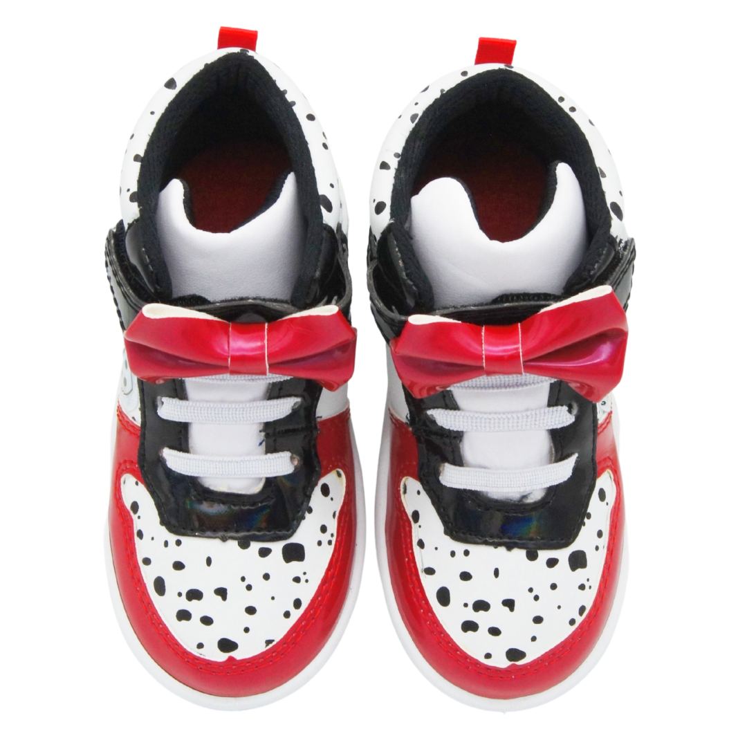 Tenis Bota 101 Dalmatas Disney Elva Blanco/rojo 14-19