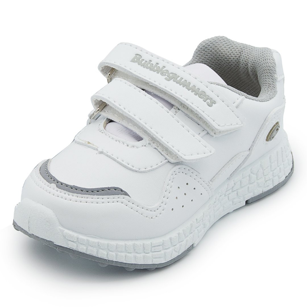 Tenis Escolar Niño Bubble Gummers Jacob  Blanco/gris 14-18