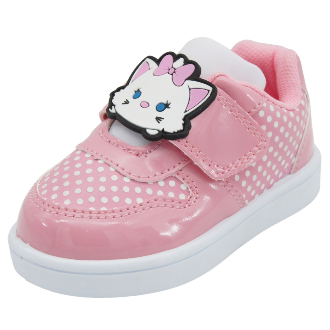 Tenis Niña Velcro Gatita Marie Disney Doll Rosa 14-19