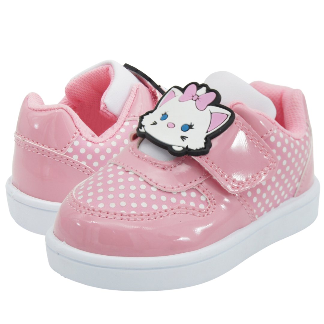 Tenis Niña Velcro Gatita Marie Disney Doll Rosa 14-19