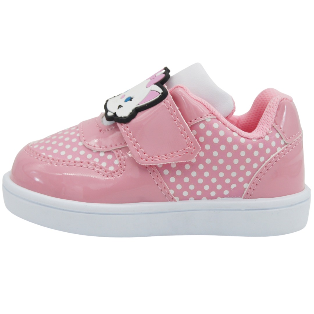 Tenis Niña Velcro Gatita Marie Disney Doll Rosa 14-19